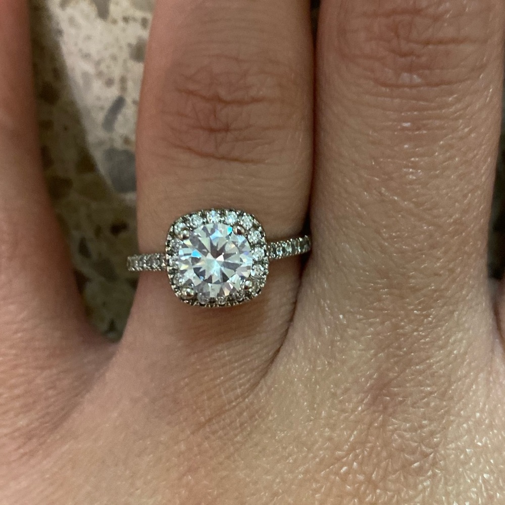 CZ 925 sterling silver ring.